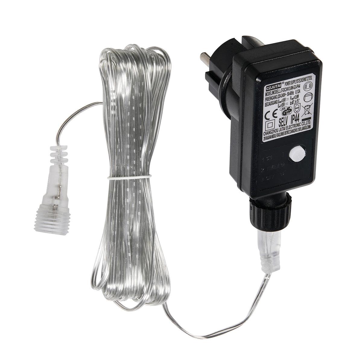 Ersatz-Transformator 24 V mit Timer-Funktion für warmweiße LED-Rentiere