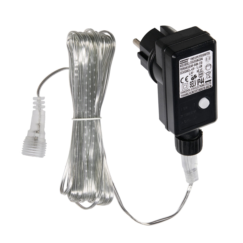 Ersatz-Transformator 4,5 V 3,6 W mit Timer für warmweiße LED-Rentiere und LED-Kegel